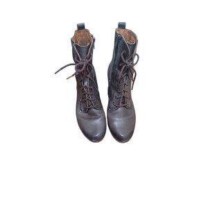PIKOLINOS Brown Lace-Up Leather Ankle Boots